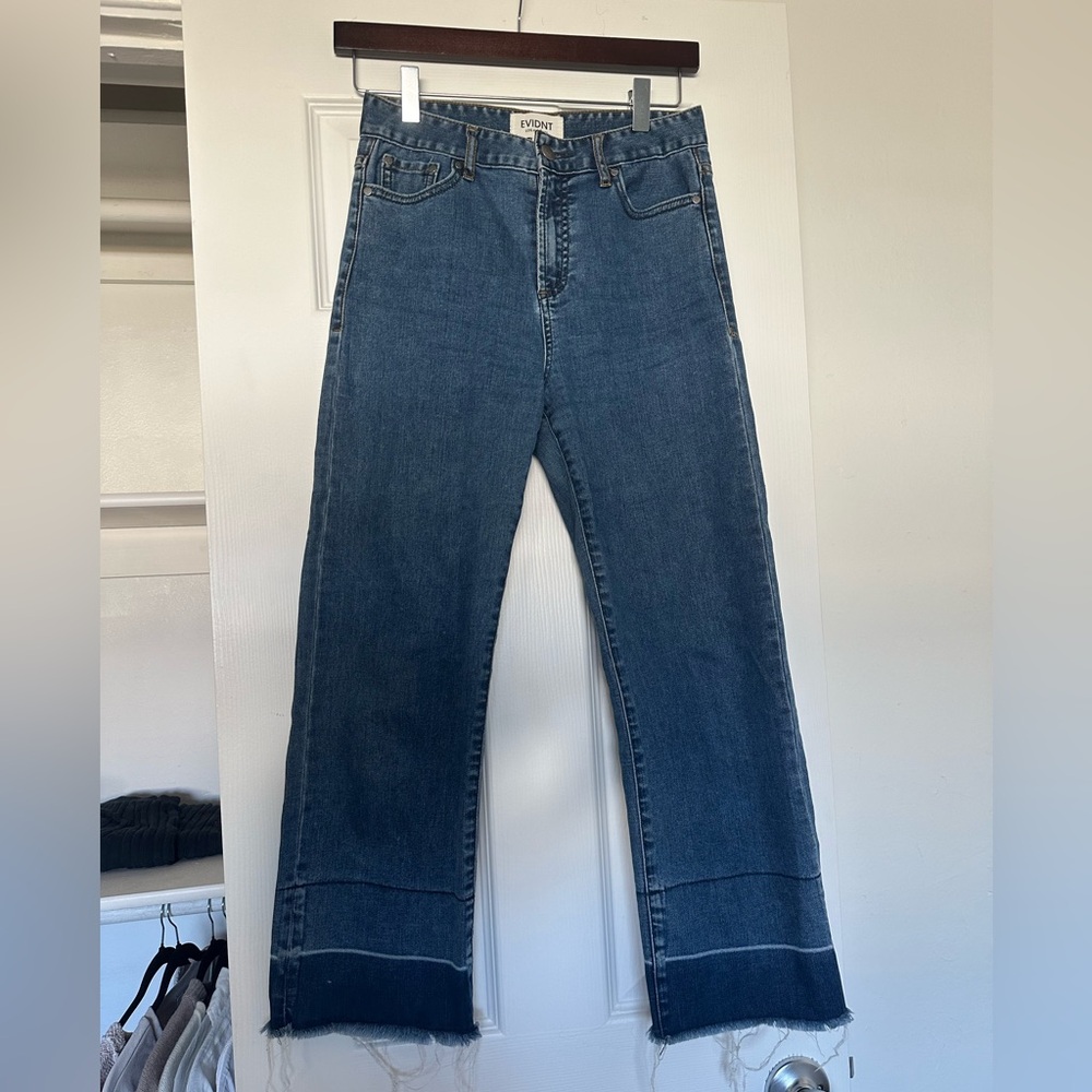 Evident Women's Blue Denim Jeans